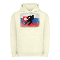 Pigment Pistachio Slovakia Ice Hockey Slovak Flag Urban Hoodie - InspiraDesign
