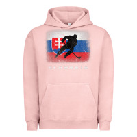 Pigment Salmon Slovakia Ice Hockey Slovak Flag Urban Hoodie - InspiraDesign