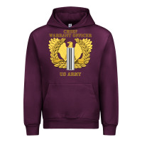 Mauve Wine Emblem warrant officer cw5 Urban Hoodie - InspiraDesign