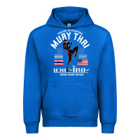 Cobalt thailand american flag muay thai boxing train hard repeat t shirt Urban Hoodie - InspiraDesign