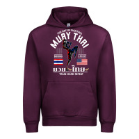 Mauve Wine thailand american flag muay thai boxing train hard repeat t shirt Urban Hoodie - InspiraDesign
