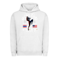 Pigment Lunar Rock thailand american flag muay thai boxing train hard repeat t shirt Urban Hoodie - InspiraDesign