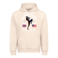 Sandshell thailand american flag muay thai boxing train hard repeat t shirt Urban Hoodie - InspiraDesign