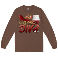 Chestnut birthday diva Long Sleeve Tee - BundleAndBundleShop