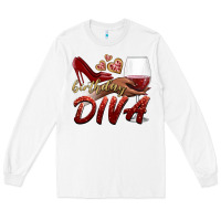 White birthday diva Long Sleeve Tee - BundleAndBundleShop