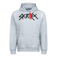 Heather Grey white skrillex Urban Hoodie - InspiraDesign