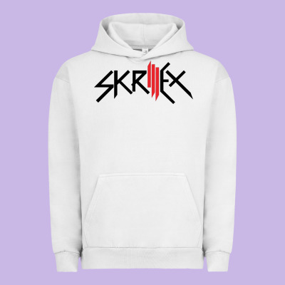 White Skrillex Urban Hoodie Designed By Inspiradesign