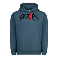 Pigment Midnight Navy white skrillex Urban Hoodie - InspiraDesign