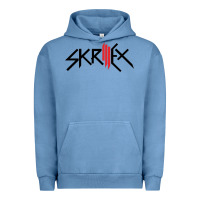 Pigment Pebble Blue white skrillex Urban Hoodie - InspiraDesign