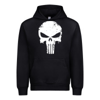 Black the punisher skull Urban Hoodie - InspiraDesign