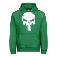 Emerald the punisher skull Urban Hoodie - InspiraDesign