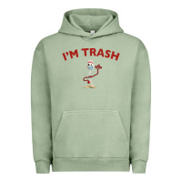 Pigment Oil Green i'm trash forky Urban Hoodie - InspiraDesign