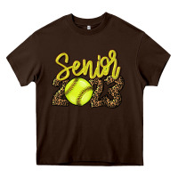 Chocolate Brown 2023 senior Softball Heavy Core Tee - HowdyJamesFarm