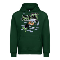 Forest Green Danny Phantom Coming Through Brick Wall Urban Hoodie - InspiraDesign