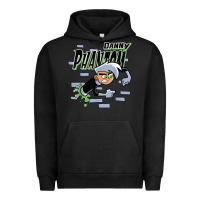 Pigment Black Danny Phantom Coming Through Brick Wall Urban Hoodie - InspiraDesign