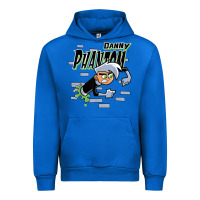 Cobalt Danny Phantom Coming Through Brick Wall Urban Hoodie - InspiraDesign