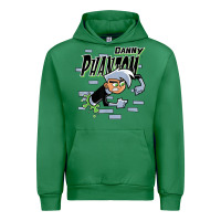 Emerald Danny Phantom Coming Through Brick Wall Urban Hoodie - InspiraDesign