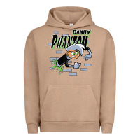 Pigment Burro Danny Phantom Coming Through Brick Wall Urban Hoodie - InspiraDesign