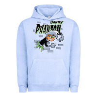 Pigment Grape Ice Danny Phantom Coming Through Brick Wall Urban Hoodie - InspiraDesign