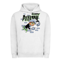 Pigment Lunar Rock Danny Phantom Coming Through Brick Wall Urban Hoodie - InspiraDesign