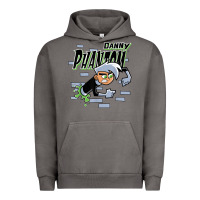 Pigment Tornado Danny Phantom Coming Through Brick Wall Urban Hoodie - InspiraDesign