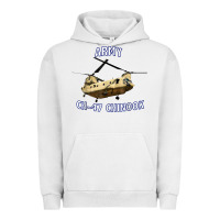 Pigment Lunar Rock ARMY CH-47 CHINOOK HELICOPTER Urban Hoodie - InspiraDesign