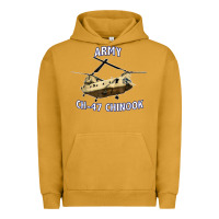 Pigment Peanut Butter ARMY CH-47 CHINOOK HELICOPTER Urban Hoodie - InspiraDesign