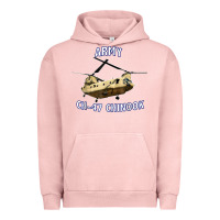 Pigment Salmon ARMY CH-47 CHINOOK HELICOPTER Urban Hoodie - InspiraDesign