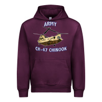 Mauve Wine ARMY CH-47 CHINOOK HELICOPTER Urban Hoodie - InspiraDesign