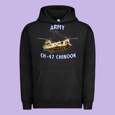 Army Ch-47 Chinook Helicopter Urban Hoodie Designed By Inspiradesign