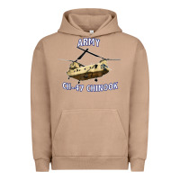 Pigment Burro ARMY CH-47 CHINOOK HELICOPTER Urban Hoodie - InspiraDesign