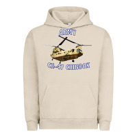 Pigment French Oak ARMY CH-47 CHINOOK HELICOPTER Urban Hoodie - InspiraDesign