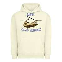 Pigment Pistachio ARMY CH-47 CHINOOK HELICOPTER Urban Hoodie - InspiraDesign