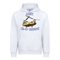 White ARMY CH-47 CHINOOK HELICOPTER Urban Hoodie - InspiraDesign