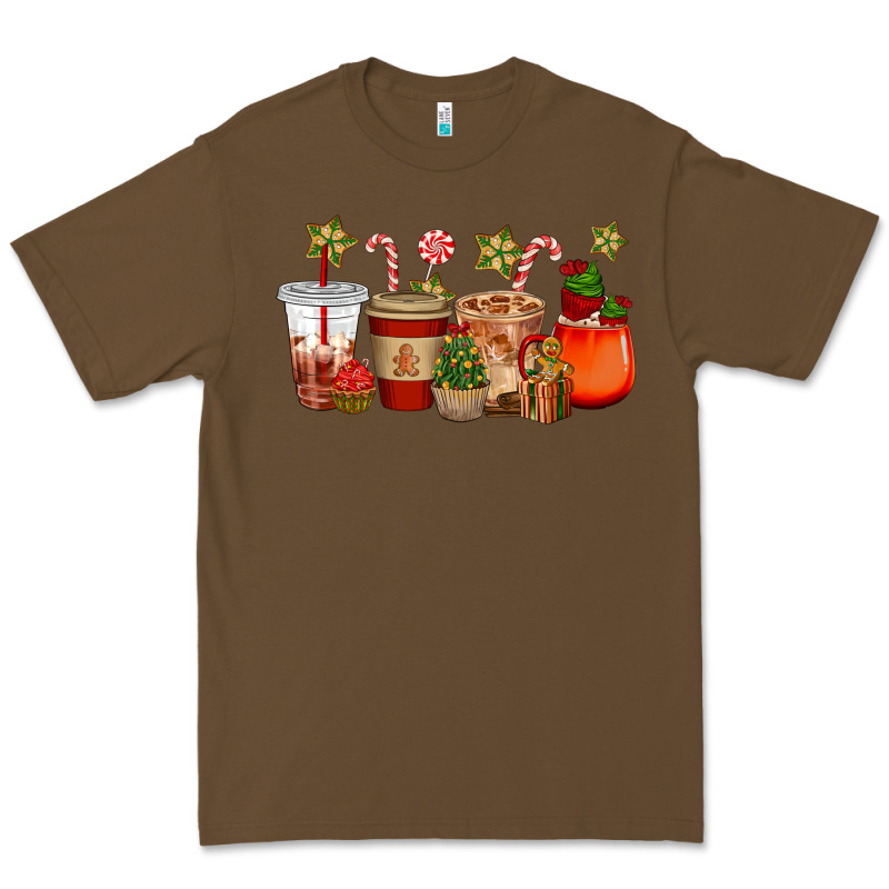 Christmas Cup Cakes Coffee Cups Premium Tee by CowGirlArtShop | Teevron