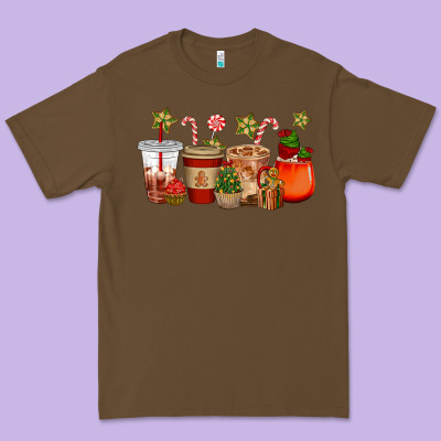 Christmas Cup Cakes Coffee Cups Premium Tee Designed By Cowgirlartshop