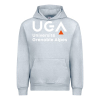 Heather Grey université grenoble alpes Urban Hoodie - ArtChic