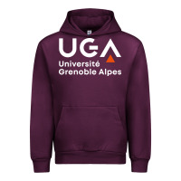 Mauve Wine université grenoble alpes Urban Hoodie - ArtChic