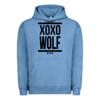 Pigment Pebble Blue EXO WOLF  BaekHyun 88  KPOP Text Style Urban Hoodie - ArtChic