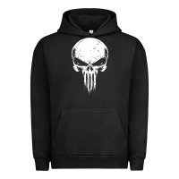Pigment Black the punisher Urban Hoodie - ArtChic