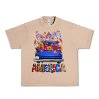 Western Fourth Of July America Truck Urban Heavy Tee | Teevron