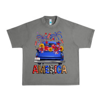 Tornado Western Fourth Of July America Truck Urban Heavy Tee - FaDigitalArtStudio