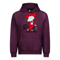 Mauve Wine vintage colonel reb mascot Urban Hoodie - ArtChic