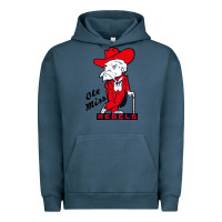 Pigment Midnight Navy vintage colonel reb mascot Urban Hoodie - ArtChic
