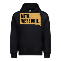 Black mens meth we're on it south dakota anti drugs campaign vintage t shirt Urban Hoodie - ArtChic