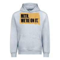 Heather Grey mens meth we're on it south dakota anti drugs campaign vintage t shirt Urban Hoodie - ArtChic