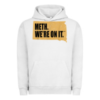 Pigment Lunar Rock mens meth we're on it south dakota anti drugs campaign vintage t shirt Urban Hoodie - ArtChic