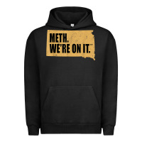 Pigment Black mens meth we're on it south dakota anti drugs campaign vintage t shirt Urban Hoodie - ArtChic