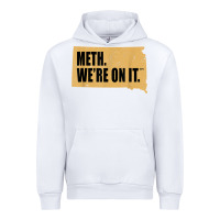 White mens meth we're on it south dakota anti drugs campaign vintage t shirt Urban Hoodie - ArtChic