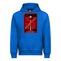 Cobalt From The Earth To The Moon Jules Verne Book Cover Design Urban Hoodie - ArtChic